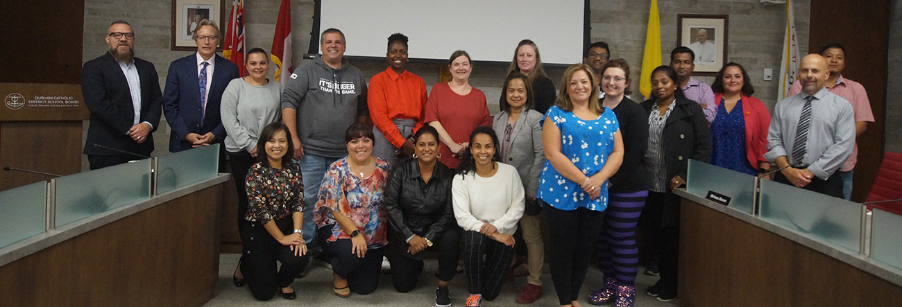 Group of adult volunteers 